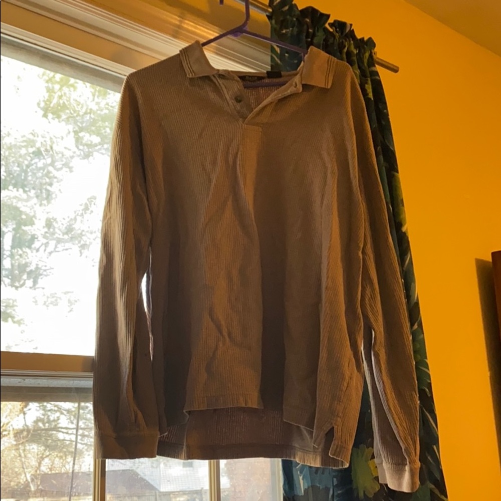 men’s large tan pullover